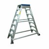Metallic Ladder 9FT Aircraft Maintenance Ladder, 20In X 20In Platform, W/Wheels, Agg Trd, Rubber Feet 3009-AT-R